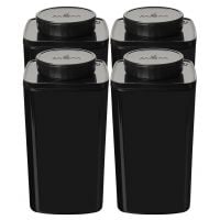 Ankomn Turn-N-Seal Vacuum Storage Canister 1.2 l, Black (4 pcs)