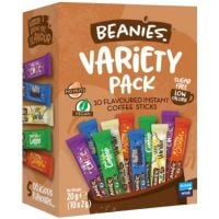 Beanies Variety Pack 10 Flavoured Instant Coffee Sticks