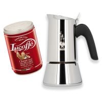 Bialetti Venus cafetera italiana, 4 tazas + Lucaffé Classic 250 g café molido