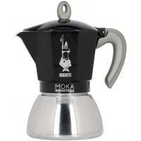 Bialetti Moka Induction Black Stovetop Espresso Maker, 6 Cups