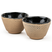 Bredemeijer Xilin tasses à thé en fonte 100 ml, 2 pcs, Camel