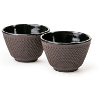 Bredemeijer Xilin Cast Iron Tea Cups 100 ml, 2 pcs, Aubergine
