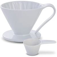 CAFEC Arita Ware Flower Dripper 4 tazas, blanco