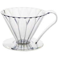 CAFEC Tritan Cone Shaped Flower Dripper 4 Cups, Clear