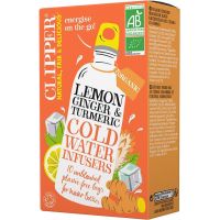 Clipper Organic Lemon, Ginger & Turmeric Cold Water Infusers 10 Bags
