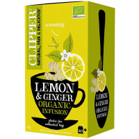 Clipper Organic Lemon & Ginger Infusion 20 bolsas de té
