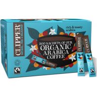 Clipper Fairtrade Organic Arabica Instant Coffee, 200 Sachets