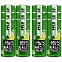Clipper Lemon, Lime & Mint Organic Fusion 250 ml - Paquete de 12