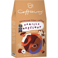 Coffeeway Vanilla Hazelnut gemalen koffie met smaak 200 g