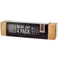 Comandante Bean Jar 4 Pack, vidrio marrón