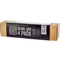 Comandante Bean Jar 4 Pack, vidrio transparente