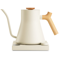 Fellow Stagg EKG Pro Electric Variable Temperature Kettle 900 ml, Sesame White/Maple Handle