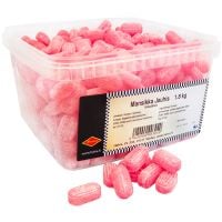 Halva Hard Strawberry Candy, Box 1.8 kg