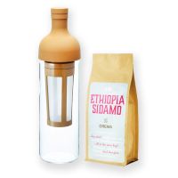 Hario Filter-In Cold Brew Coffee Bottle Cream 650 ml + Crema Ethiopia Sidamo 250 g