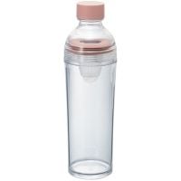 Hario Filter-in Portable Cold Brew Tea Bottle 400 ml, Smokey Pink