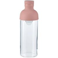 Hario Filter-in Bottle Cold Brewed Tea botella para té 300 ml, Smoky Pink