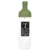 Hario Filter-in Bottle bouteille de thé infusé à froid 750 ml, vert olive