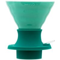 Hario V60 Immersion Dripper Switch Ceramic Size 02 + Filter Papers, Tropical Turquoise