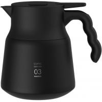 Hario V60 Insulated Stainless Steel Server PLUS, 03 800 ml, negro