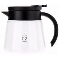 Hario V60 Insulated Stainless Steel Server 02 600 ml, blanco