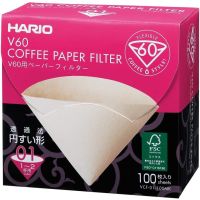 Hario V60-01 Misarashi filtros de papel marrón 100 uds. en caja