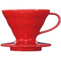 Hario V60 taille 01 porte-filtre en céramique, rouge