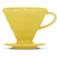 Hario V60 taille 02 porte-filtre en céramique, jaune