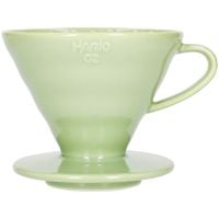 Hario V60 Dripper 02 cafetera de goteo cerámica, Smokey Green