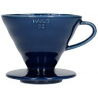 Hario V60 Dripper 02 cafetera de goteo cerámica,  azul índigo