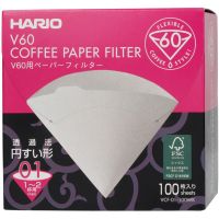 Hario V60-01 filtros de papel, 100 uds.