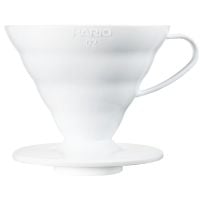 Hario V60 Dripper taille 02 porte-filtre, plastique blanc