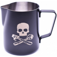 JoeFrex Powder Coated Milk Pitcher 590 ml, Black Skull