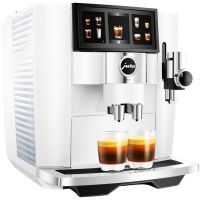Jura J8 Twin Automatic Coffee Machine, Diamond White