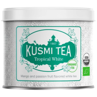 Kusmi Organic Tropical White Tea 90 g boîte métallique