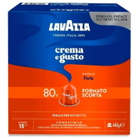 Lavazza Crema e Gusto Forte Nespresso-Cápsula de café compatible 80 uds.