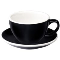 Loveramics Egg Black taza de café latte 300 ml