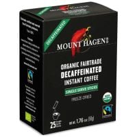 Mount Hagen Decaf Instant Coffee Sticks, 25 x 2 g