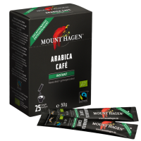 Mount Hagen Decaf Instant Coffee Sticks, 25 x 2 g