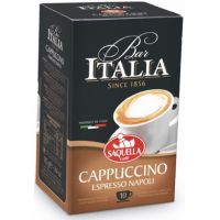 Saquella Bar Italia Cappuccino Instant Coffee, 10 Bags