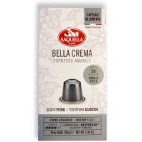 Saquella NEW Bella Crema Nespresso-Compatible Coffee Capsules 30 pcs