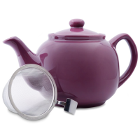 Shamila keramische theepot met zeef 1,2 l, violet