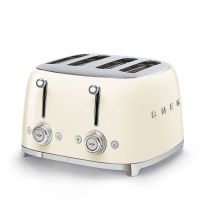 Smeg TSF03CREU 4 Slice Toaster, Cream