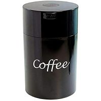 TightVac CoffeeVac recipiente hermético para café sellado al vacío 500 g, negro con texto