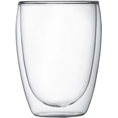 Classic Double Wall Glass Mug - Set Of 2, 350ml - VIVA