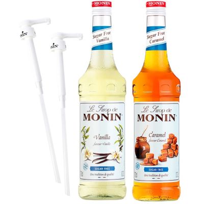 Lot de 3 sirop sans sucre de qualité supérieure, saveur caramel, noisette  et vanille, sirop pour café, boissons chaudes et froides, cocktail, barman