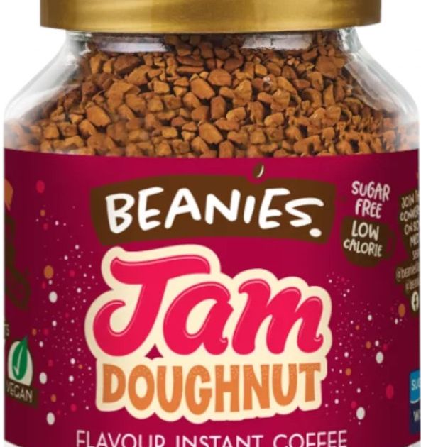 Beanies Jam Doughnut Flavoured Instant Coffee 50 g Crema