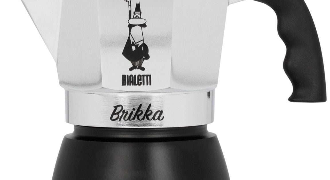 Bialetti Brikka 2 Cup Espresso Maker Black 1EA