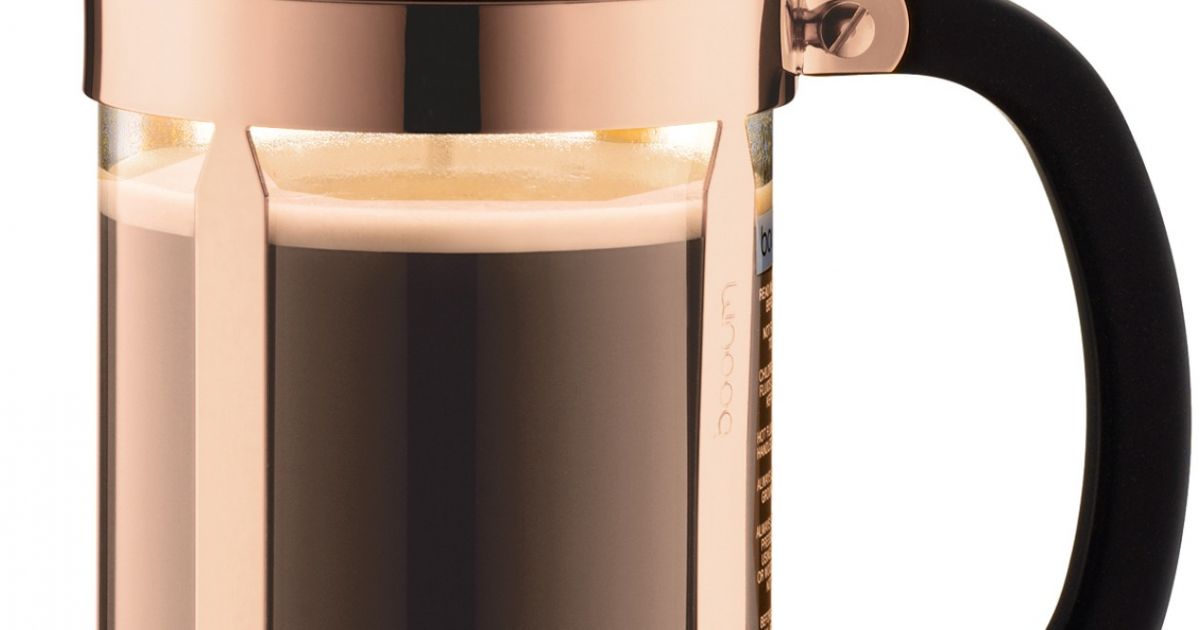 Bodum Chambord French Press 8 Cups 1000 ml, Copper Crema
