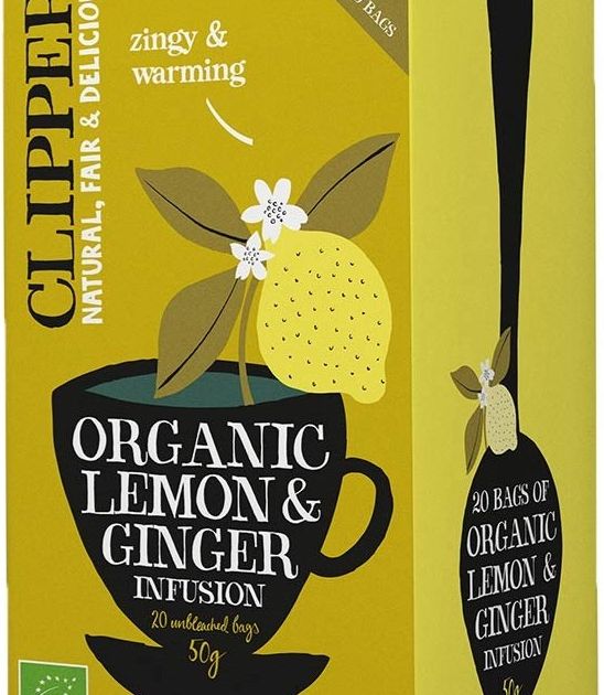 Clipper Organic Lemon & Ginger Infusion - Crema