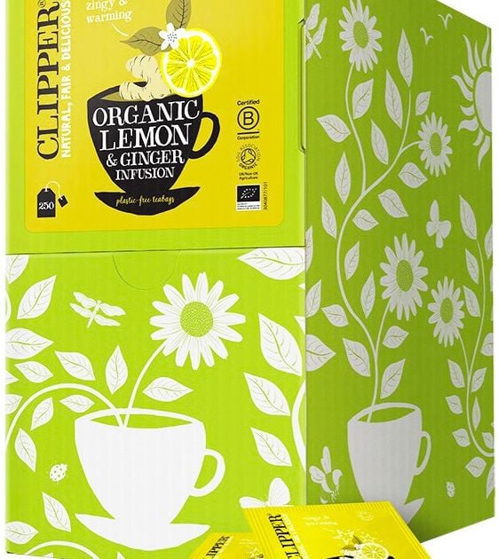 Clipper Organic Lemon & Ginger Infusion - Crema